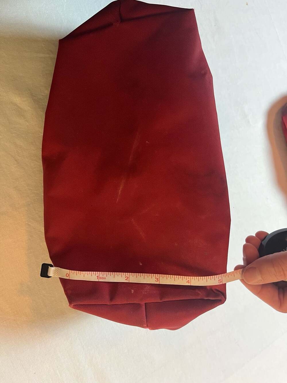 Longchamp Red Le Pliage Cosmetic Pouch Toiletry Bag - Picture 9 of 10